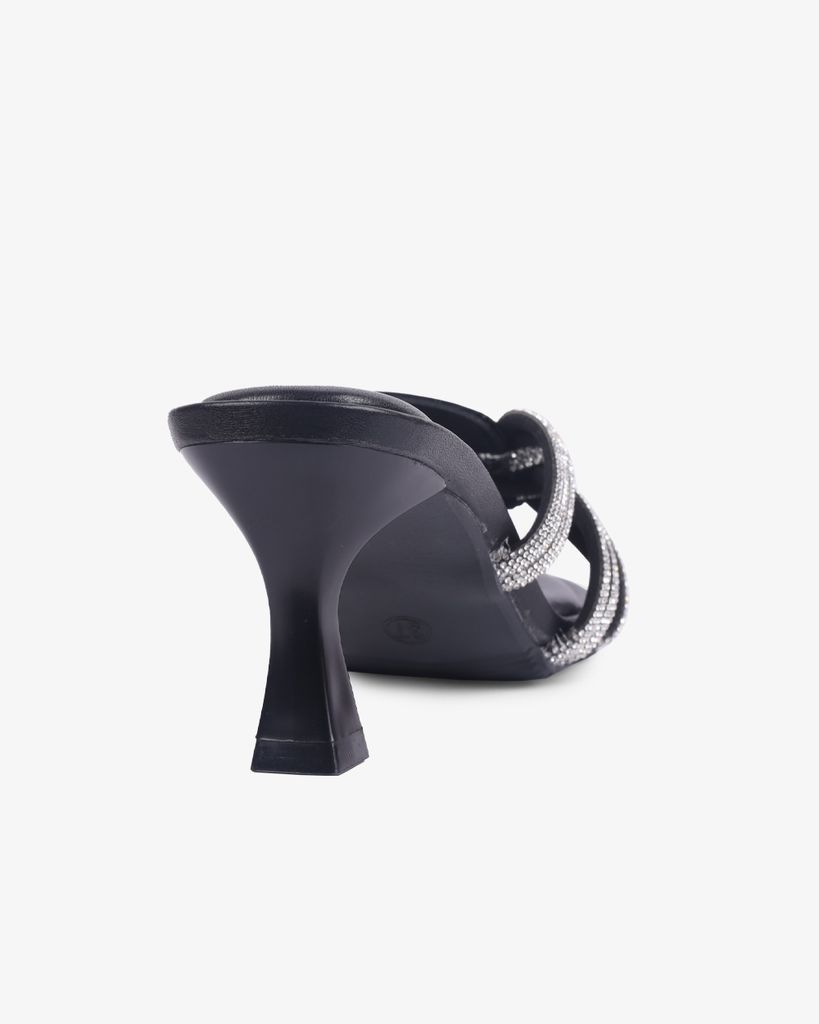Dép Cao Gót Hạnh Dung Quai Phối Dây Xoàn HD12260AM
