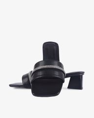 Dép Cao Gót Hạnh Dung Gót Trụ Bản Ngang Xoàn HD12261AM
