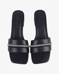 Dép Cao Gót Hạnh Dung Gót Trụ Bản Ngang Xoàn HD12261AM