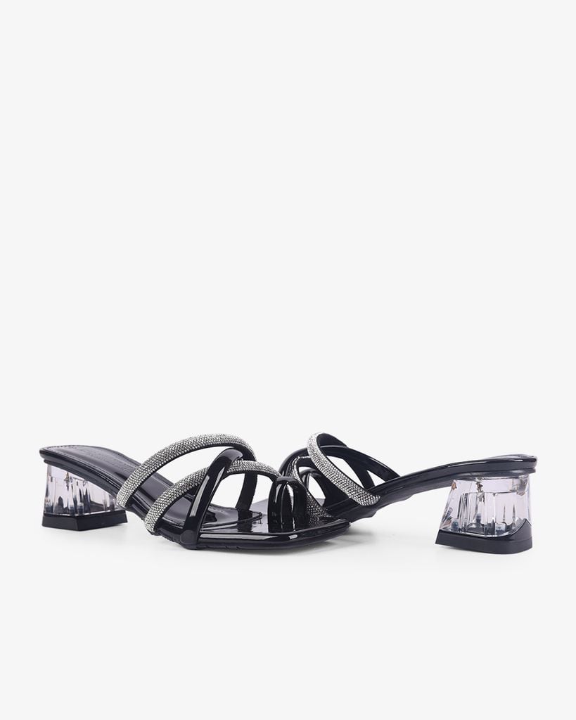 Dép Cao Gót Hạnh Dung Xỏ Ngón Gót Mica HD12264AM