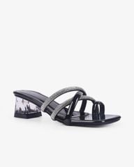 Dép Cao Gót Hạnh Dung Xỏ Ngón Gót Mica HD12264AM