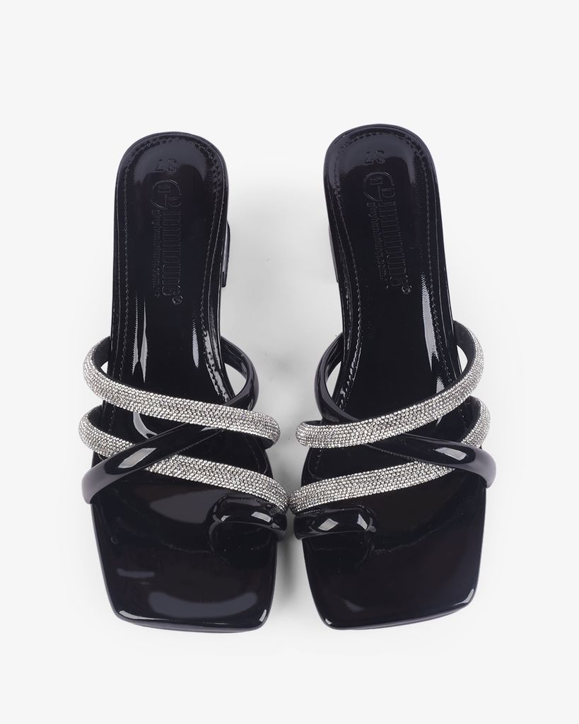 Dép Cao Gót Hạnh Dung Xỏ Ngón Gót Mica HD12264AM