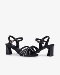 Sandal Cao Gót Hạnh Dung Quai Mảnh Đan Chéo HD12274AM