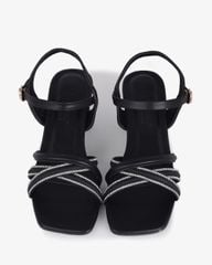 Sandal Cao Gót Hạnh Dung Quai Mảnh Đan Chéo HD12274AM