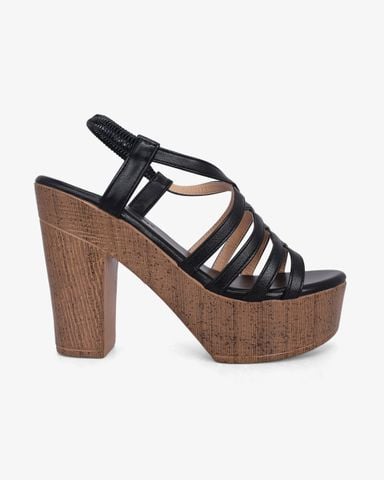 Sandal Cao Gót Hạnh Dung Quai Nhiều Dây Chéo HD12278AM