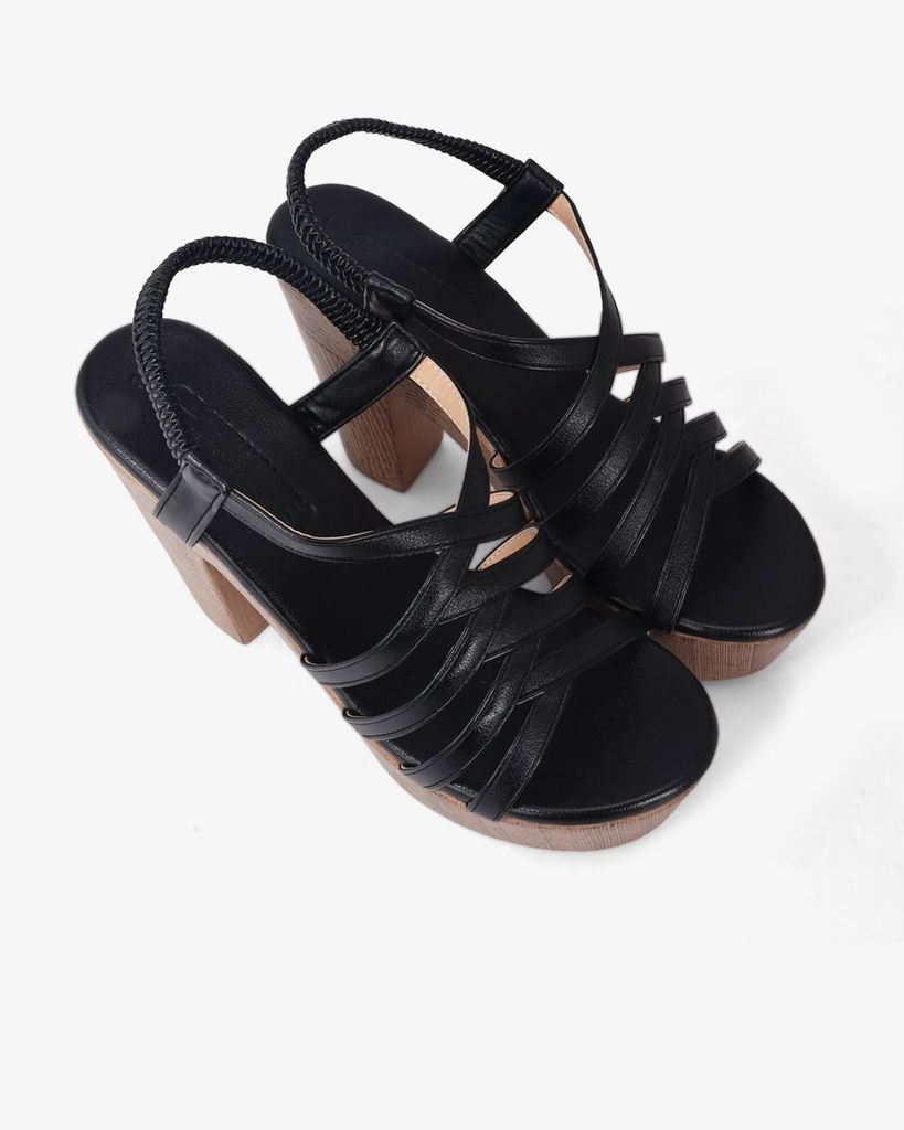 Sandal Cao Gót Hạnh Dung Quai Nhiều Dây Chéo HD12278AM