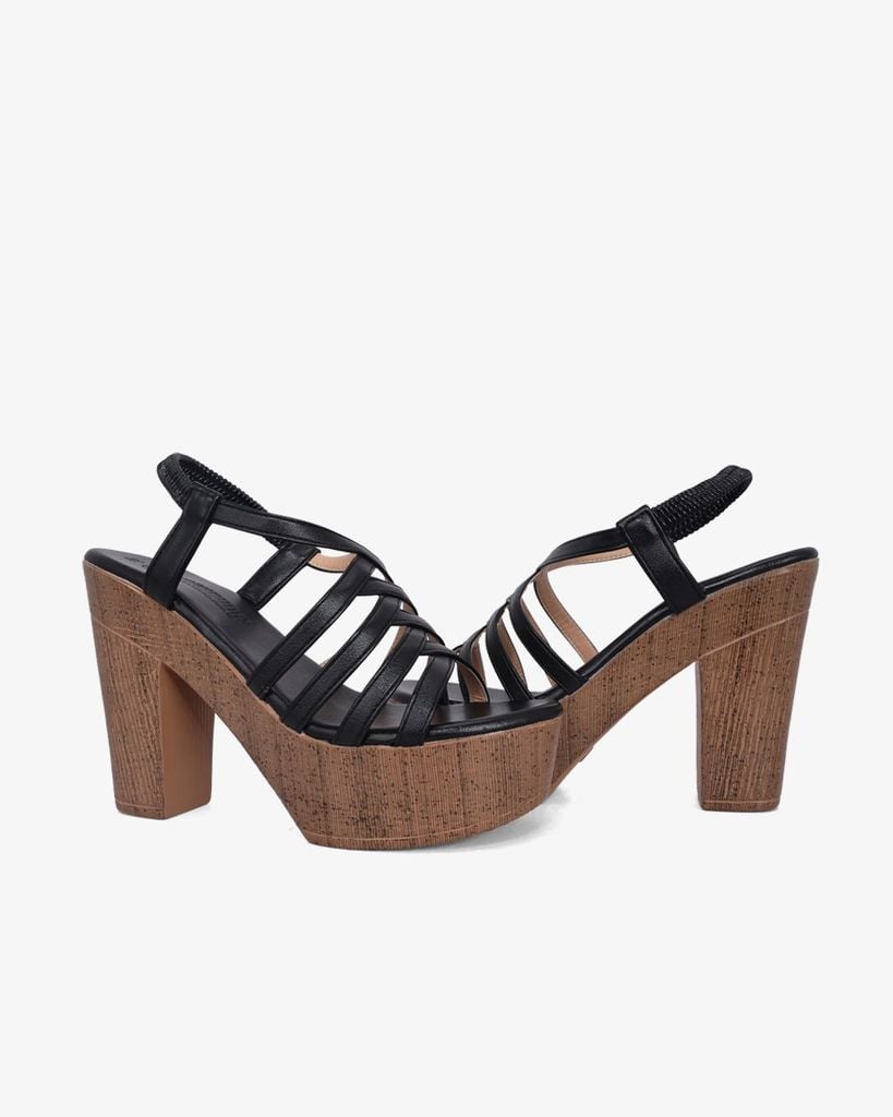 Sandal Cao Gót Hạnh Dung Quai Nhiều Dây Chéo HD12278AM