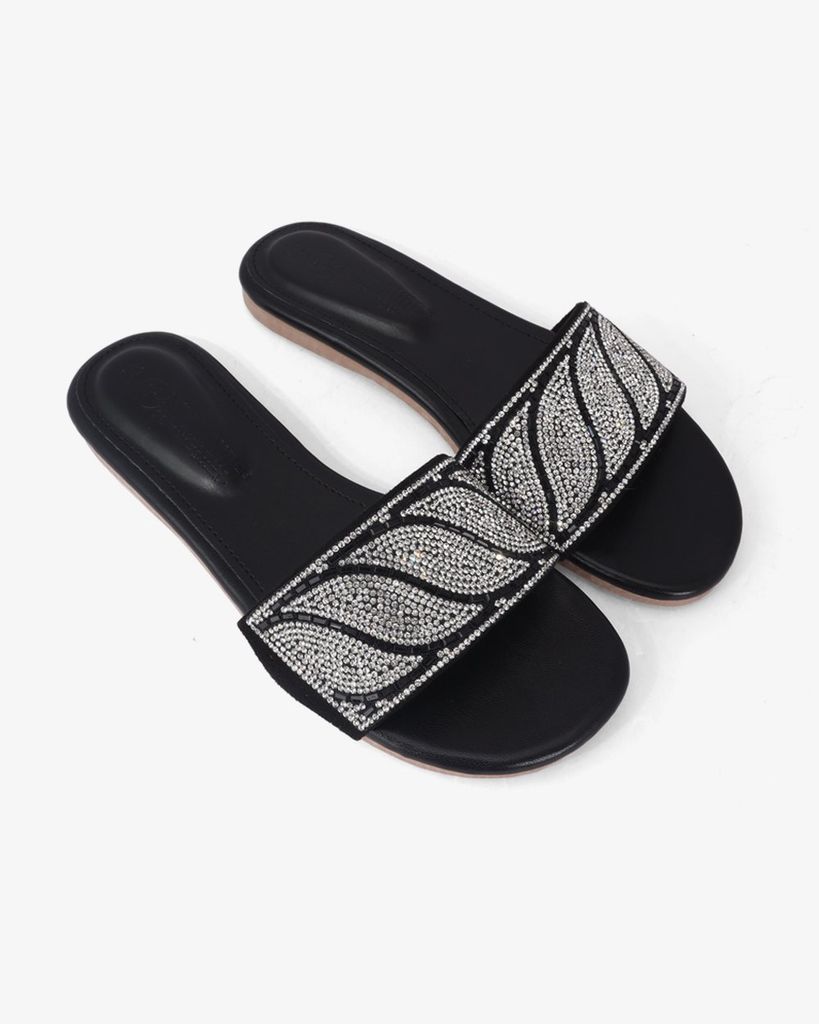 Dép Xẹp Hạnh Dung Quai Ngang Xoàn HD12281AM