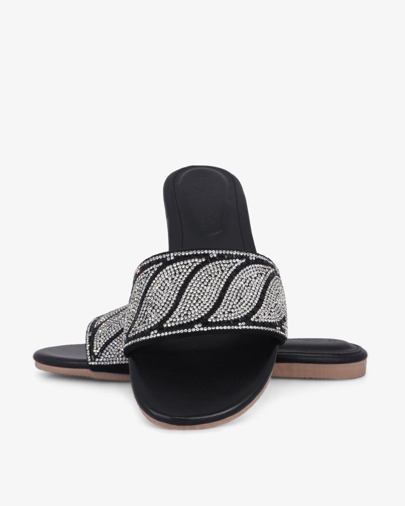 Dép Xẹp Hạnh Dung Quai Ngang Xoàn HD12281AM