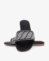 Dép Xẹp Hạnh Dung Quai Ngang Xoàn HD12281AM