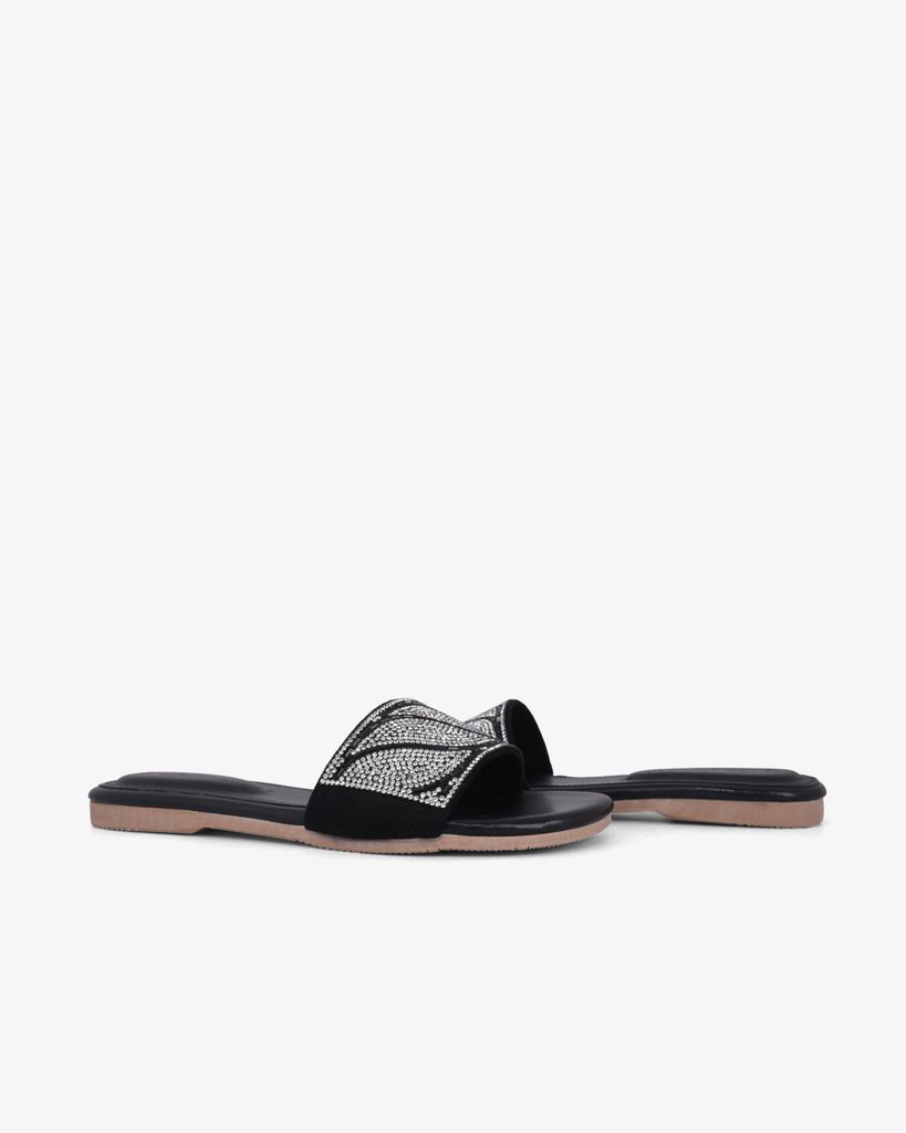 Dép Xẹp Hạnh Dung Quai Ngang Xoàn HD12281AM