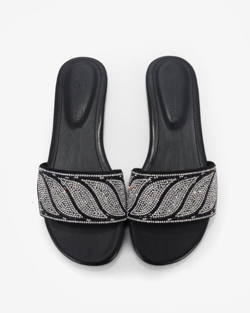 Dép Xẹp Hạnh Dung Quai Ngang Xoàn HD12281AM