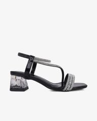 Sandal Cao Gót Hạnh Dung Đính Đá Nhiều Quai Chéo HD12282AM