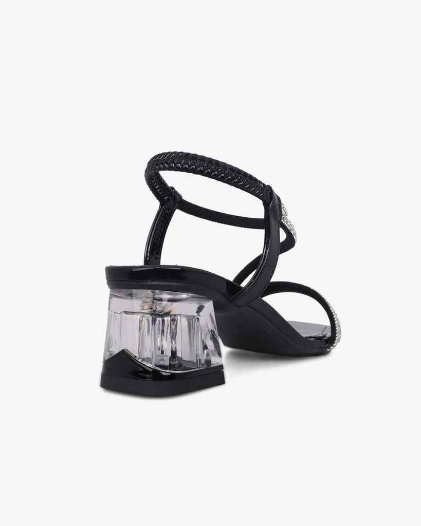 Sandal Cao Gót Hạnh Dung Đính Đá Nhiều Quai Chéo HD12282AM