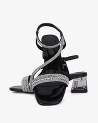 Sandal Cao Gót Hạnh Dung Đính Đá Nhiều Quai Chéo HD12282AM