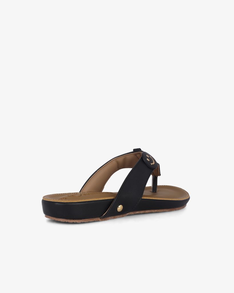 Dép Xẹp Hạnh Dung Kẹp Khóa Mặt Cười HD12283AM