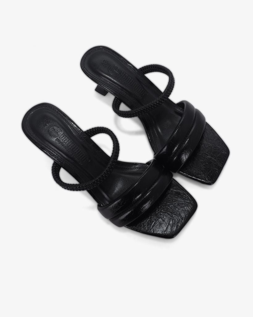 Sandal Cao Gót Hạnh Dung Quai Thun HD12285AM