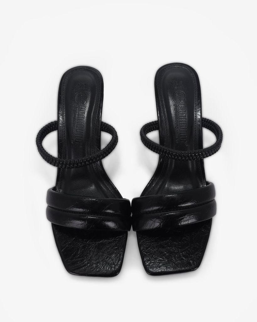 Sandal Cao Gót Hạnh Dung Quai Thun HD12285AM