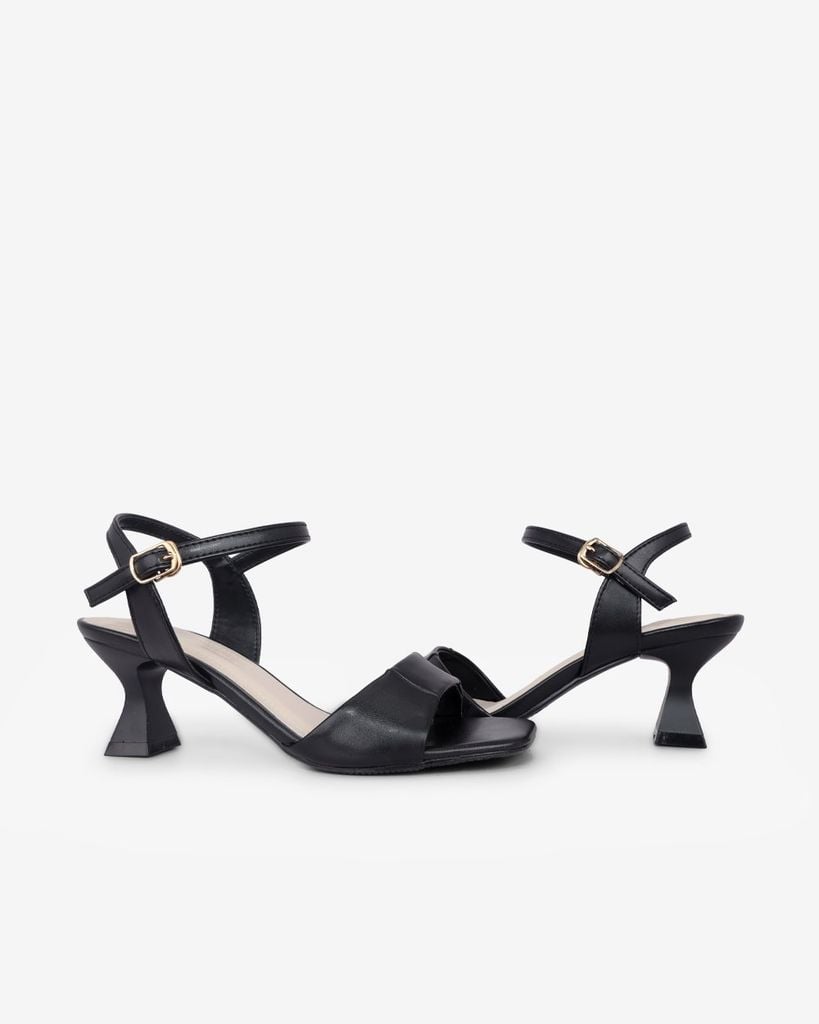 Sandal Cao Gót Hạnh Dung Quai Ngang Bản Lớn HD12287AM