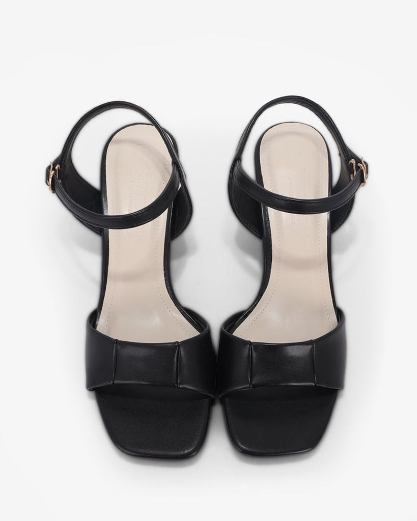 Sandal Cao Gót Hạnh Dung Quai Ngang Bản Lớn HD12287AM