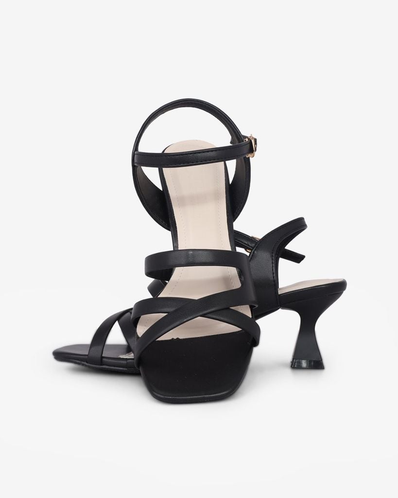 Sandal Cao Gót Hạnh Dung Mảnh Đan Chéo HD12288AM