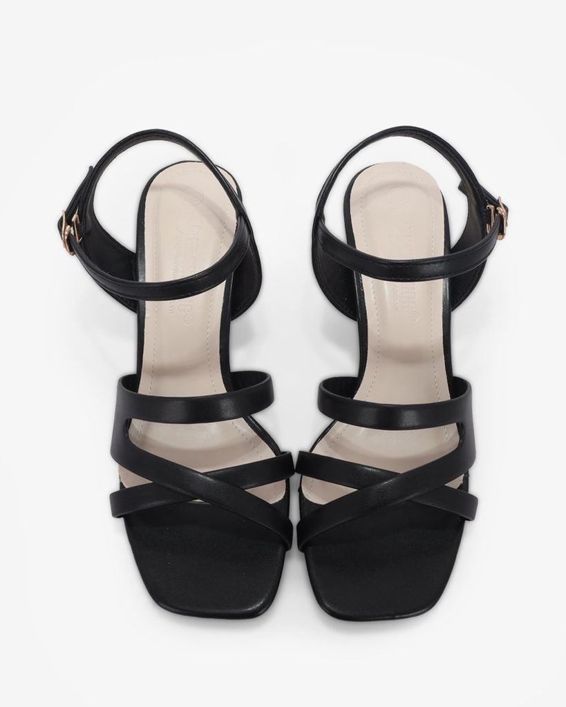 Sandal Cao Gót Hạnh Dung Mảnh Đan Chéo HD12288AM