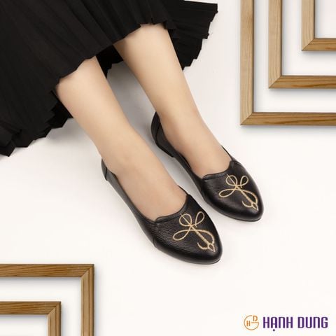 Giày Búp Bê Hạnh Dung Thêu Chỉ HD2222AX