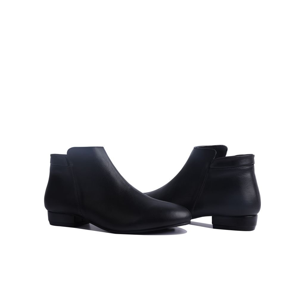 Giày Boot Hạnh Dung Dây Kéo Bên Hông HD2522AG