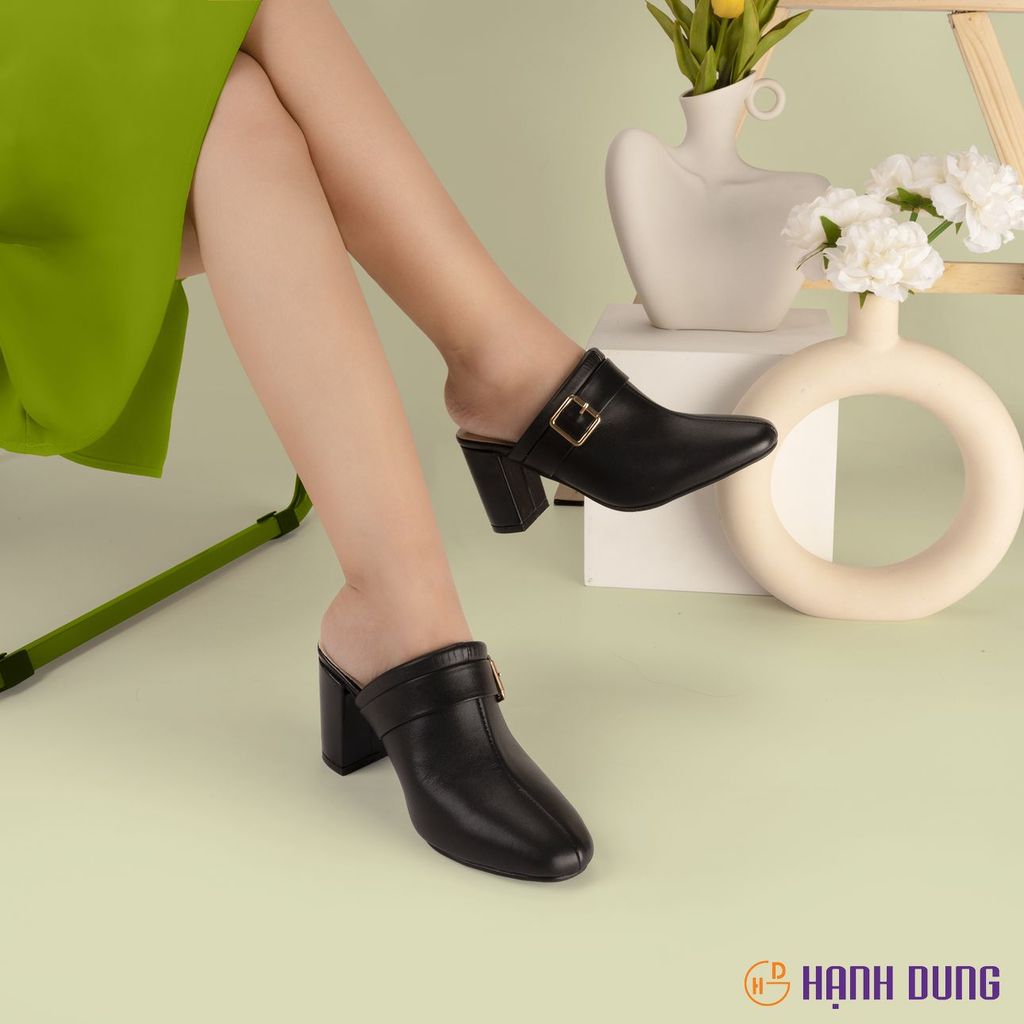 Dép Bít Mũi Hạnh Dung Phối Khóa HD2523AG
