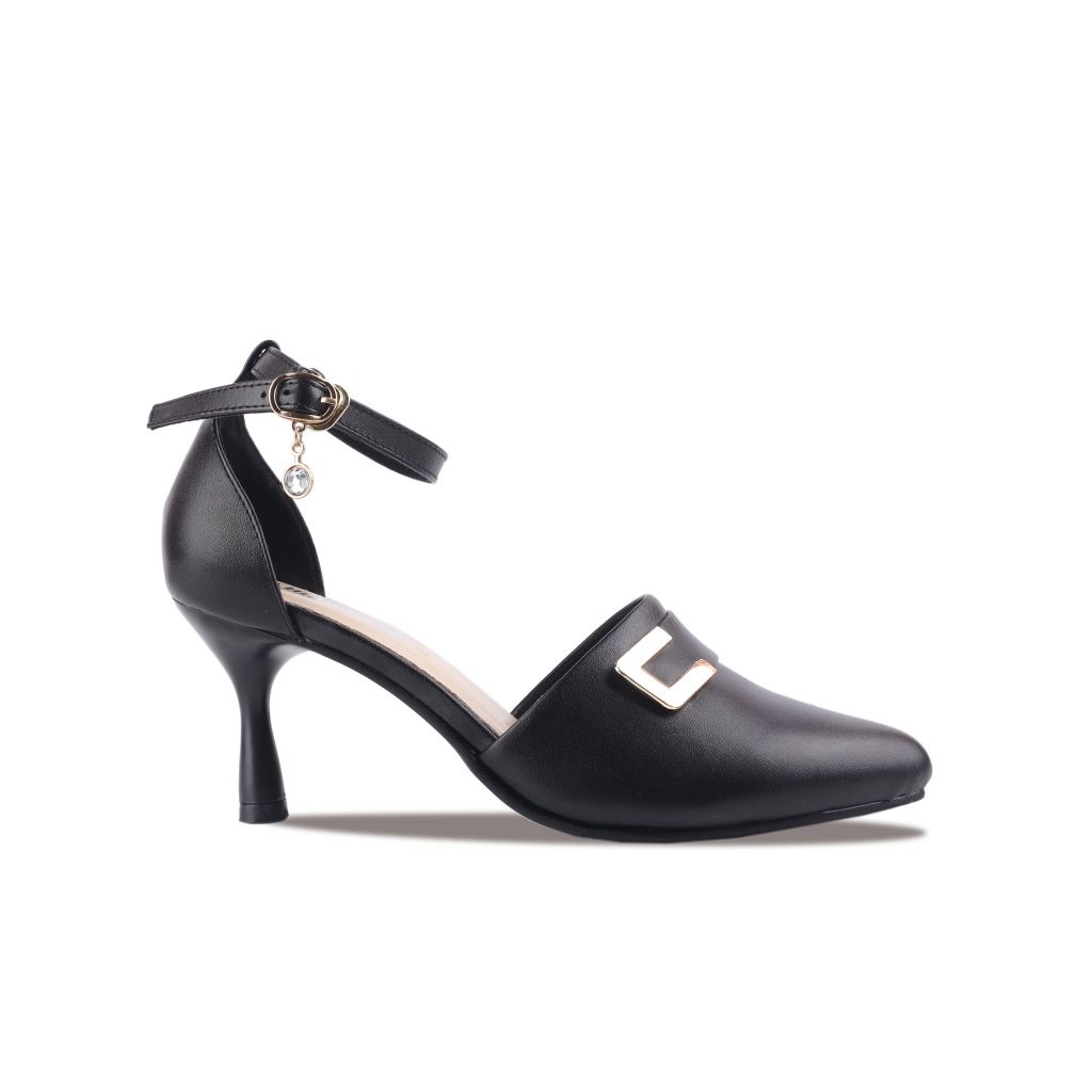 Sandal Cao Gót Hạnh Dung Đế Nhọn Bít Hậu HD2532AG
