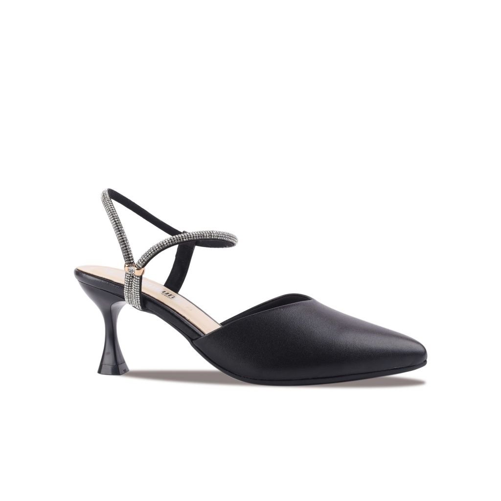 Sandal Cao Gót Hạnh Dung Gót Nhọn Xoàn Cổ Chân HD2534AG