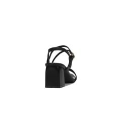 Sandal Cao Gót  Hạnh Dung Quai Ngang Gót Vuông HD27143BI