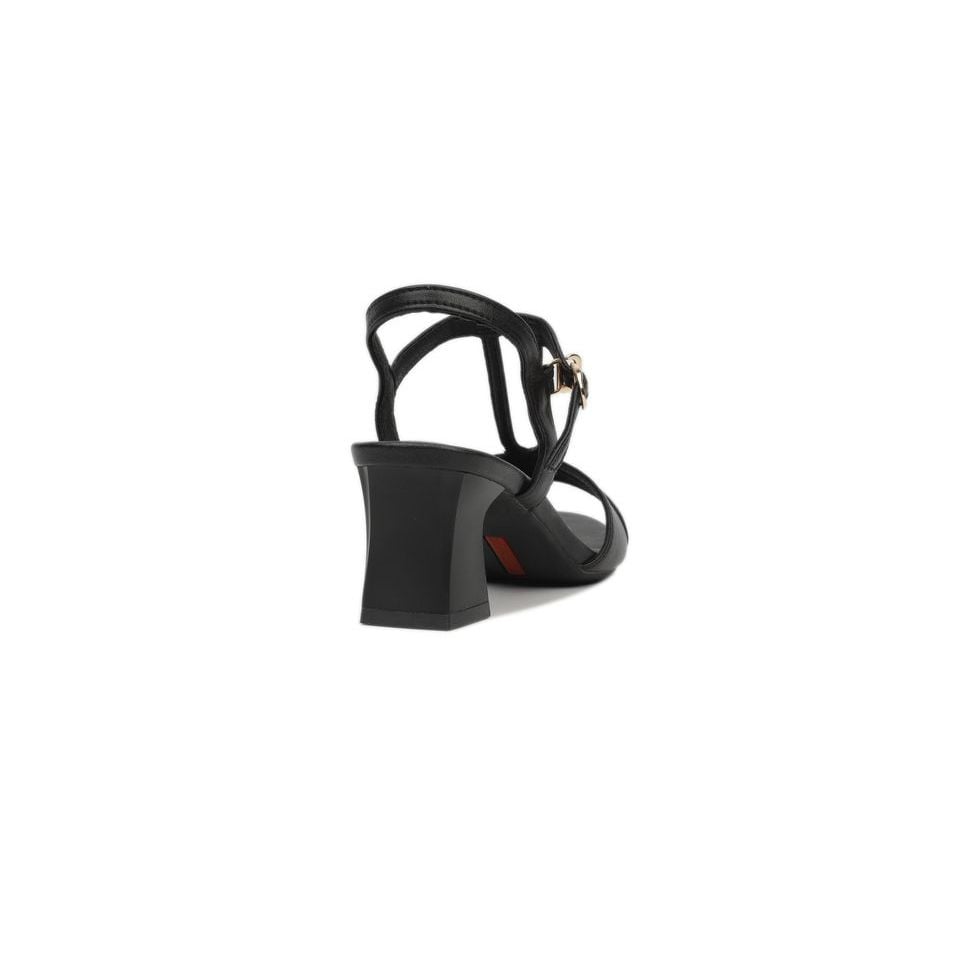 Sandal Cao Gót Hạnh Dung Bản Ngang Nối Dây HD27146BI
