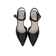 Sandal Cao Gót Hạnh Dung Bít Mũi Cách Điệu HD27148BI