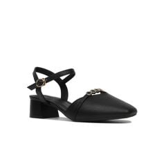 Sandal Cao Gót Hạnh Dung Bít Mũi Đính Đá HD27149BI