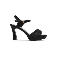 Sandal Cao Gót Hạnh Dung Quai Họa Tiết HD27151BI