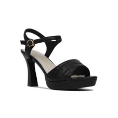 Sandal Cao Gót Hạnh Dung Quai Họa Tiết HD27151BI