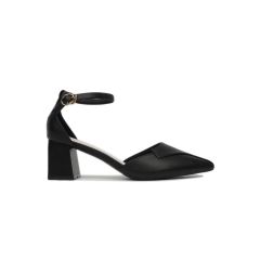 Sandal Cao Gót Hạnh Dung Bít Mũi Cách Điệu Bít Hậu HD27152BI