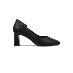 Giày Cao Gót Hạnh Dung Họa Tiết Nhỏ Sau Gót HD27157BI