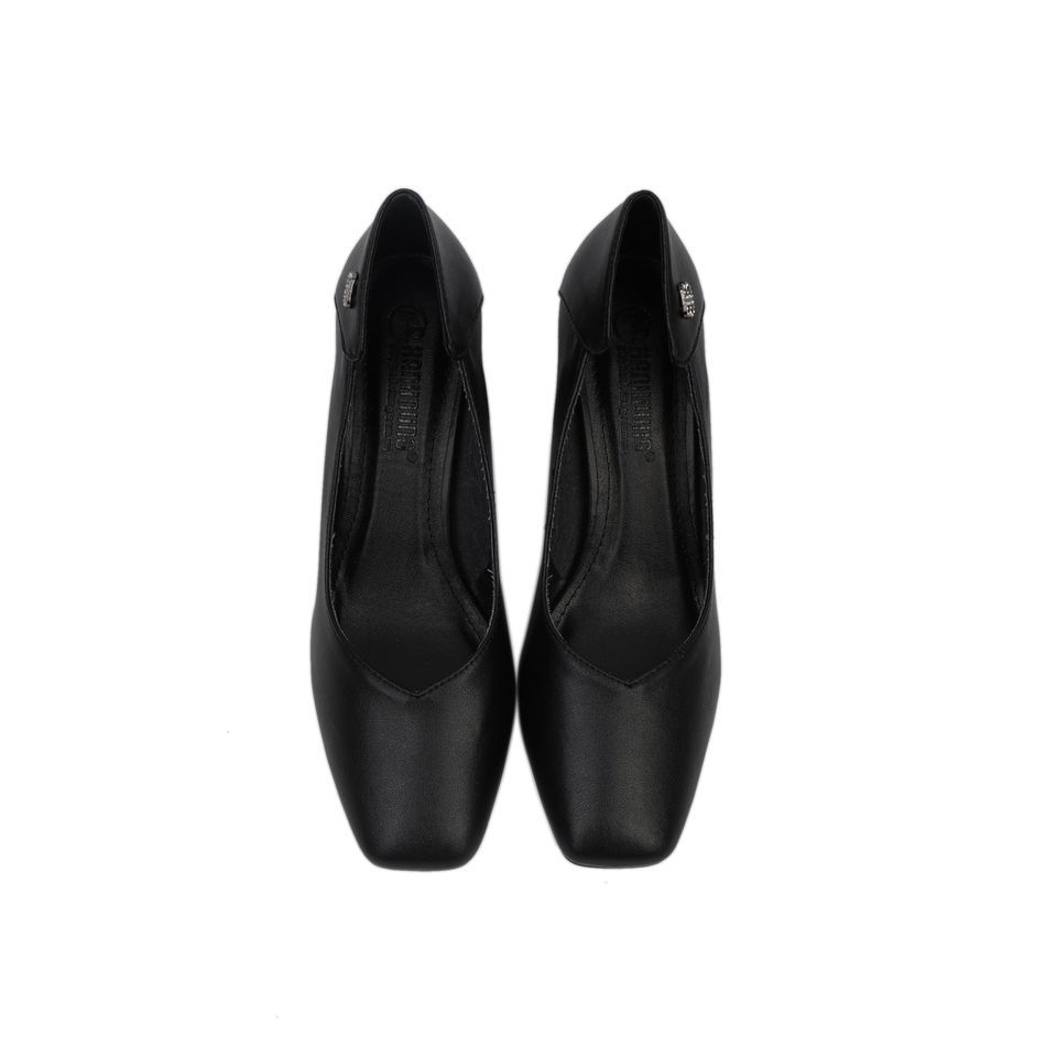 Giày Cao Gót Hạnh Dung Họa Tiết Nhỏ Sau Gót HD27157BI