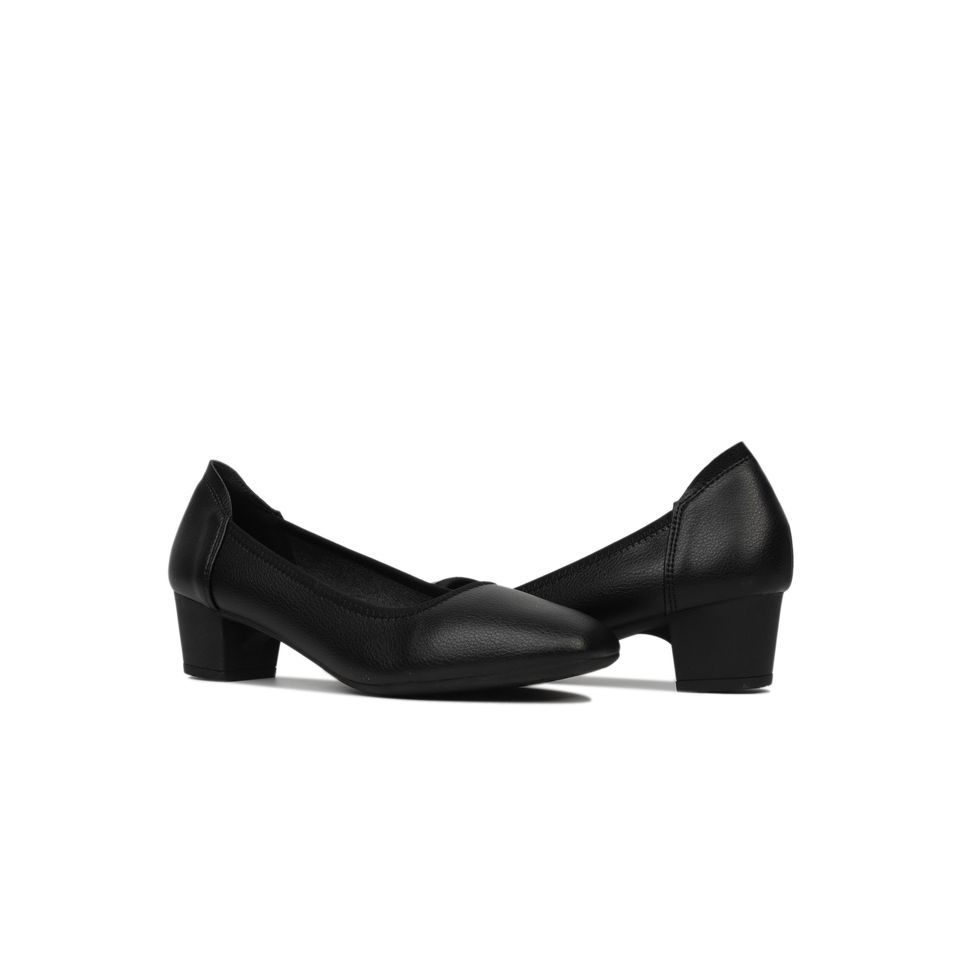 Giày Cao Gót Hạnh Dung Mũi Vuông HD27164BI