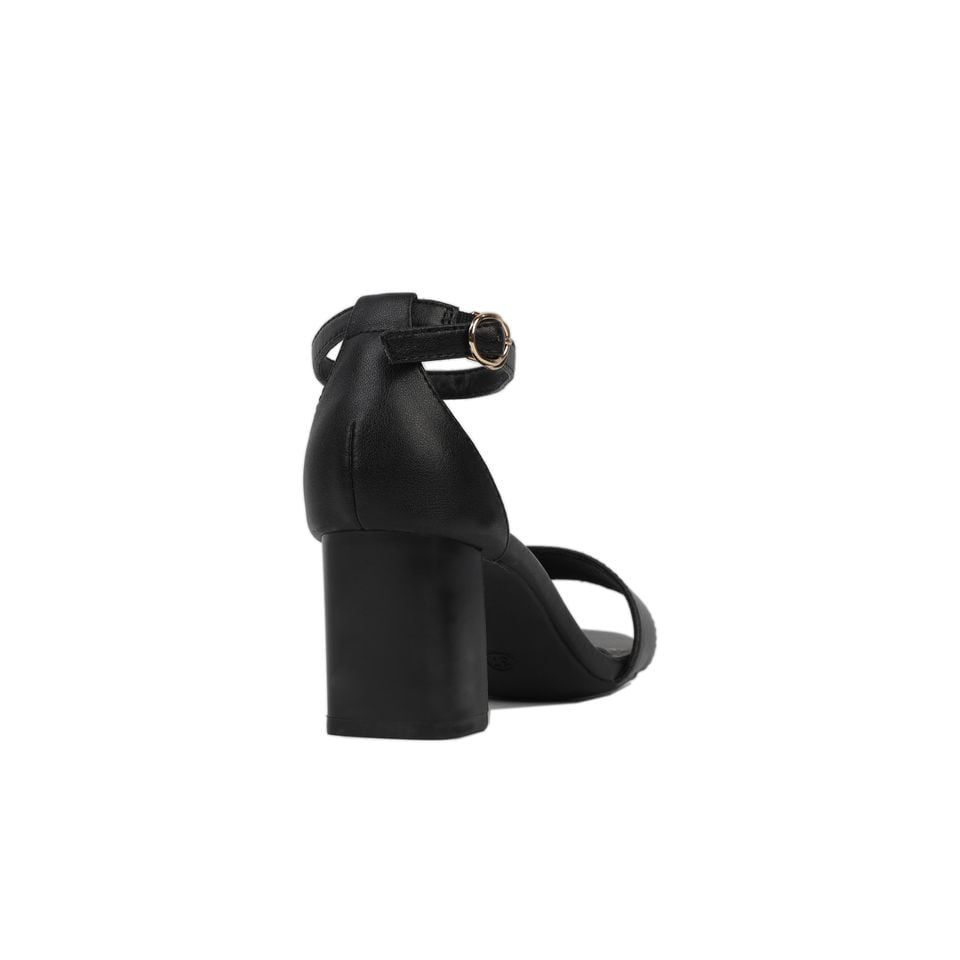 Sandal Cao Gót Hạnh Dung Quai Ngang HD27170BI