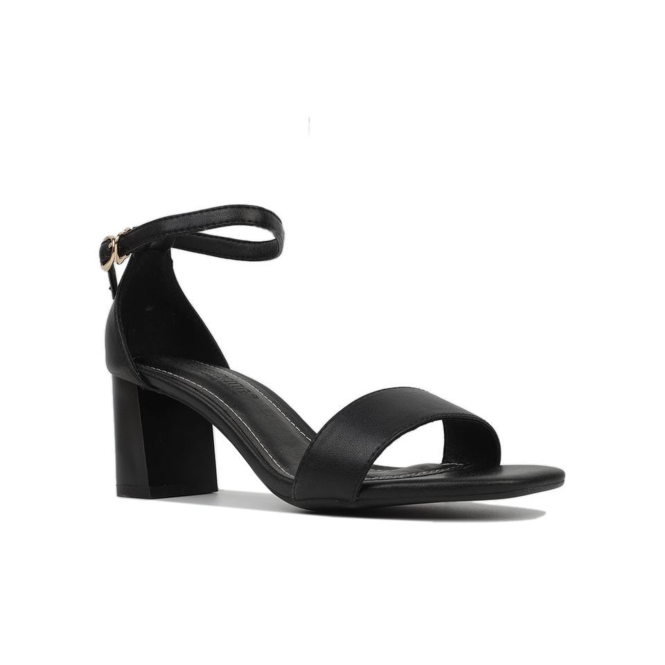 Sandal Cao Gót Hạnh Dung Quai Ngang HD27170BI