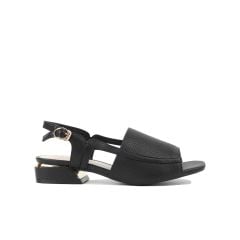 Sandal Cao Gót Hạnh Dung Bản Lớn Laser HD27174BI