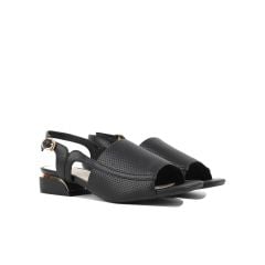 Sandal Cao Gót Hạnh Dung Bản Lớn Laser HD27174BI
