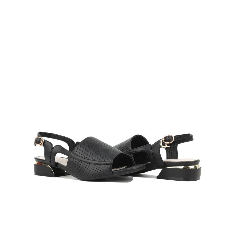 Sandal Cao Gót Hạnh Dung Bản Lớn Laser HD27174BI