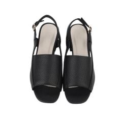 Sandal Cao Gót Hạnh Dung Bản Lớn Laser HD27174BI