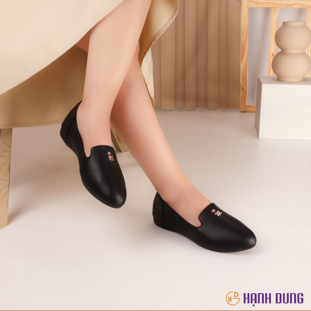 Giày Búp Bê Hạnh Dung Khóa Mini HD27189BI