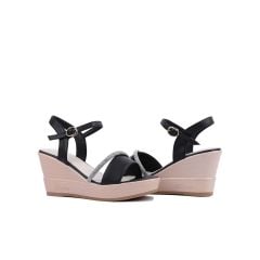 Sandal Xuồng Hạnh Dung Phối Dây Xoàn HD27192BI