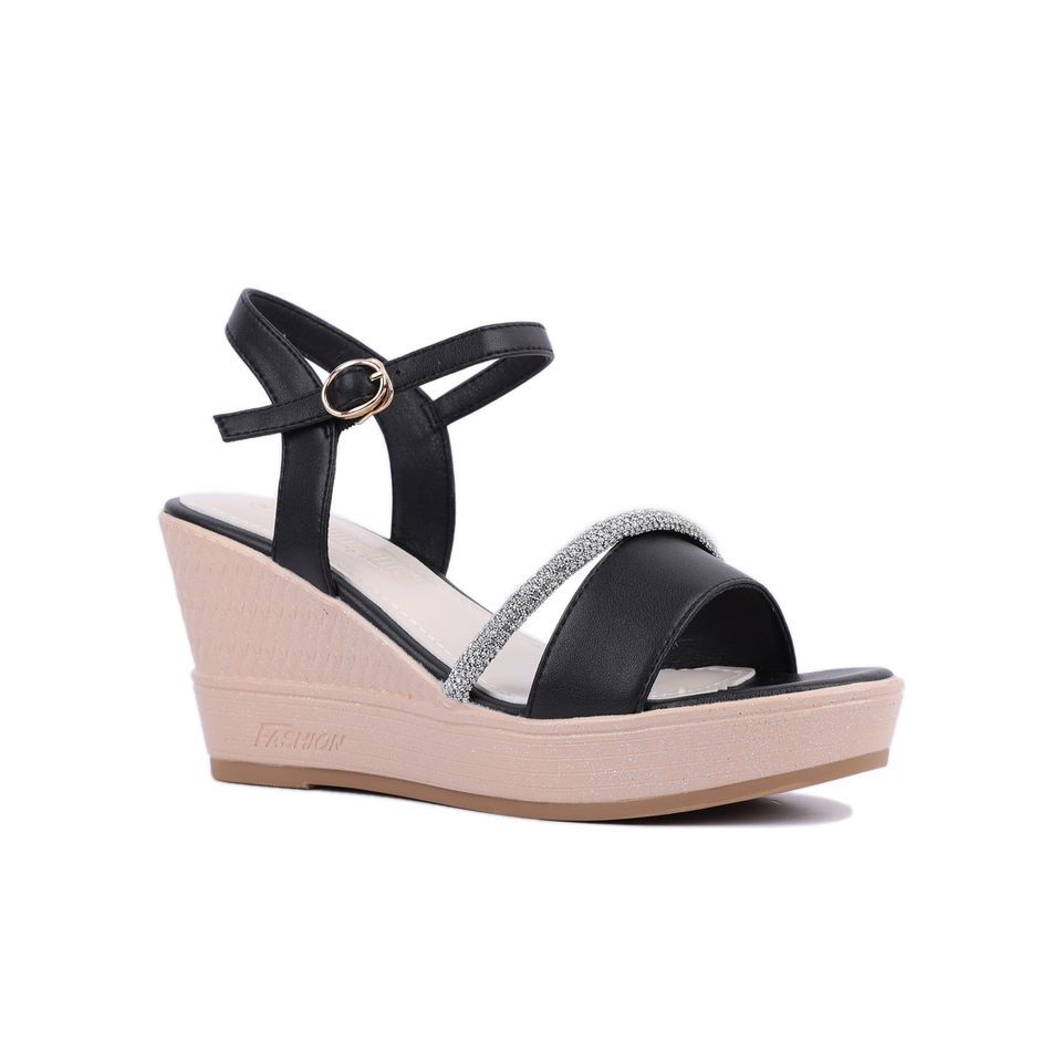 Sandal Xuồng Hạnh Dung Phối Dây Xoàn HD27192BI
